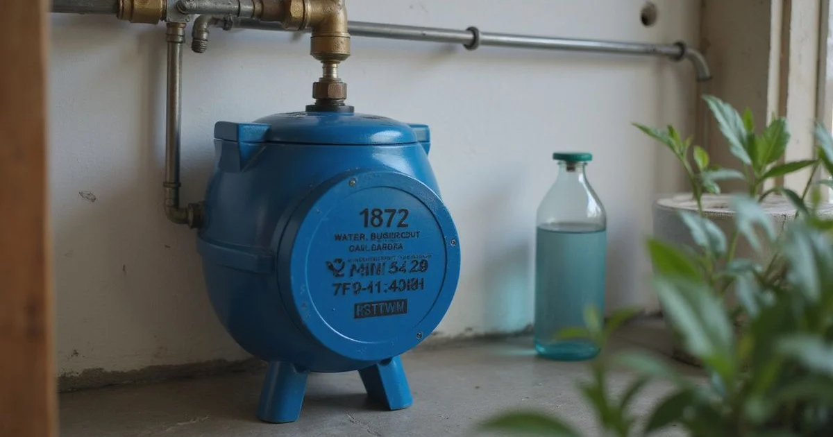 Newly installed water booster pump with neat plumbing connections