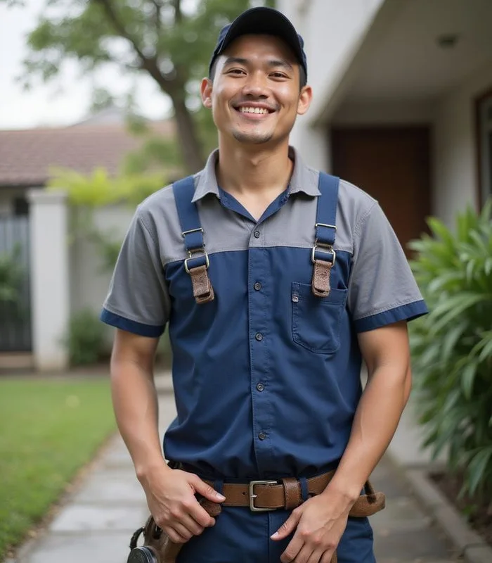 Guan Heng Plumbing master plumber servicing a terrace house in Petaling Jaya